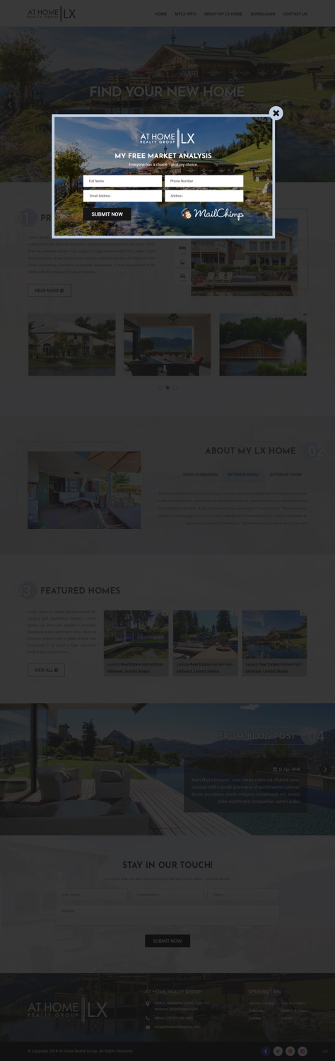 Diseño Web por pb para At Home Realty Group | Diseño #18393551