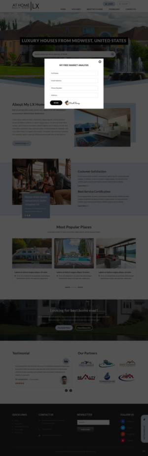 Diseño Web por pb para At Home Realty Group | Diseño: #18393555