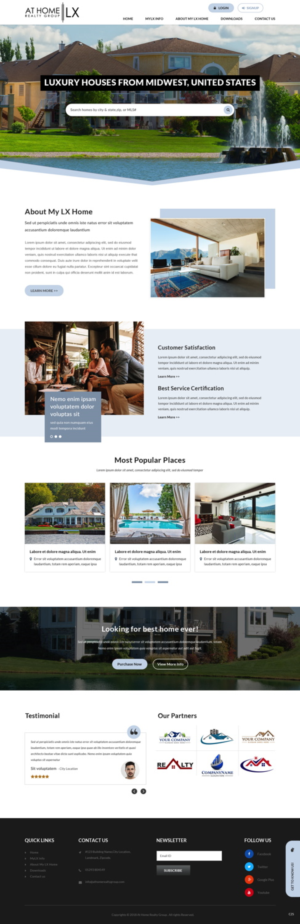 Diseño Web por pb para At Home Realty Group | Diseño: #18393566