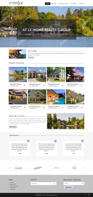 Diseño Web por pb para At Home Realty Group | Diseño: #18393567