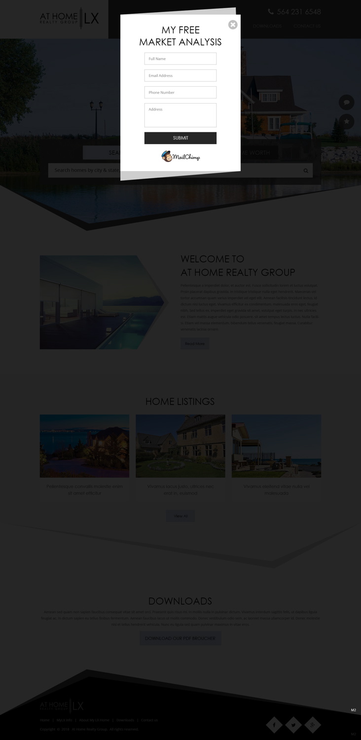 Diseño Web por pb para At Home Realty Group | Diseño #18393569