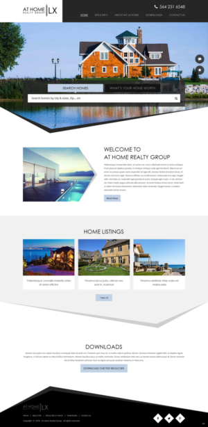 Diseño Web por pb para At Home Realty Group | Diseño: #18393570