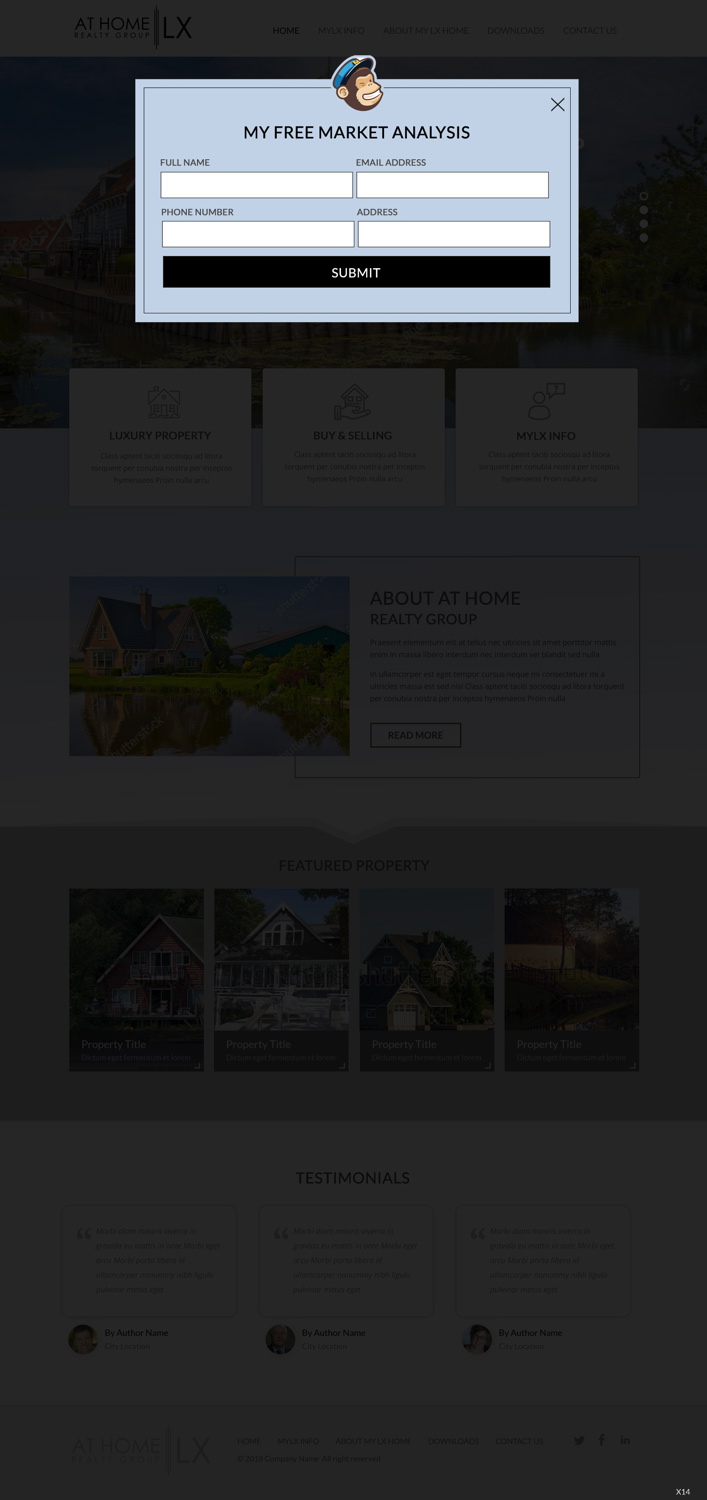 Diseño Web por pb para At Home Realty Group | Diseño #18393572