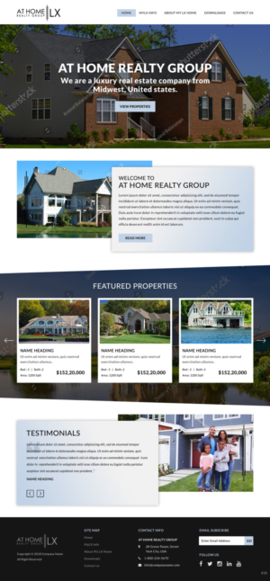 Diseño Web por pb para At Home Realty Group | Diseño: #18393573