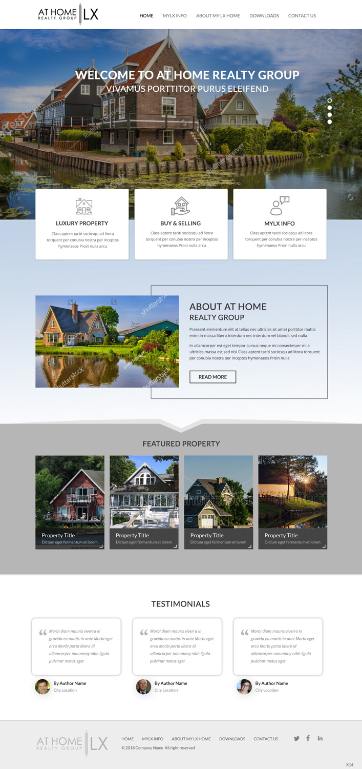 Web Design by pb for At Home Realty Group | Design #18393574