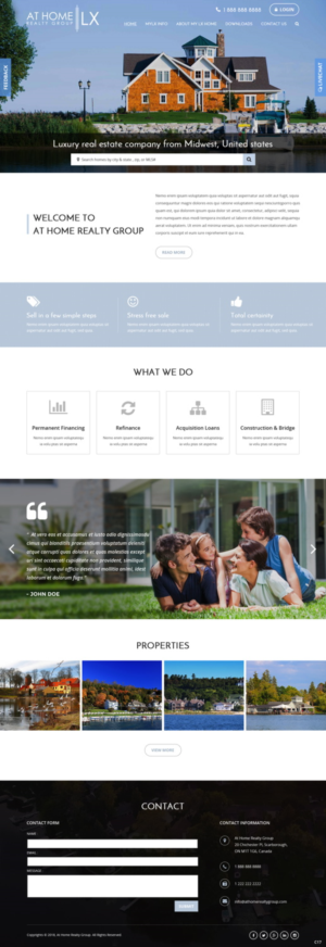 Web Design by pb for At Home Realty Group | Design: #18400371