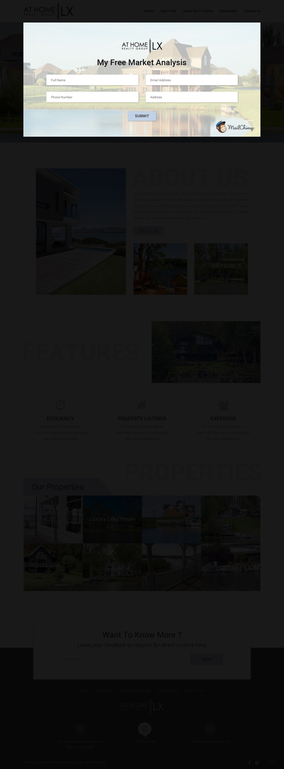 Diseño Web por pb para At Home Realty Group | Diseño #18400373