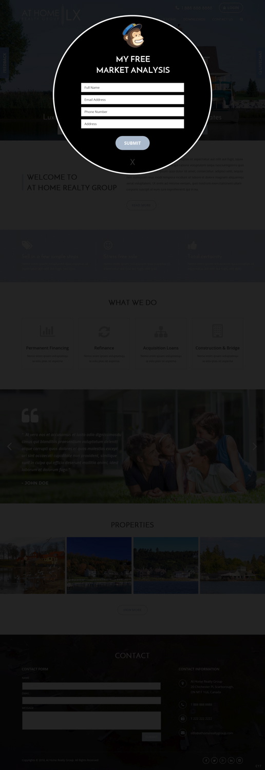 Diseño Web por pb para At Home Realty Group | Diseño #18400374