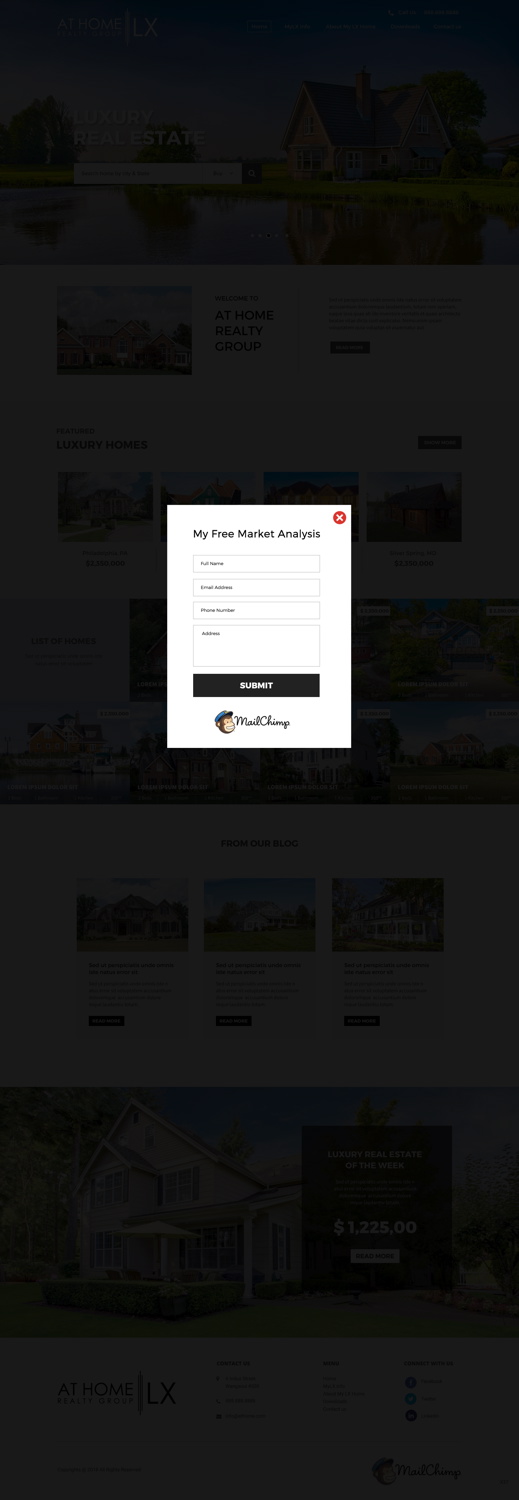 Diseño Web por pb para At Home Realty Group | Diseño #18400394