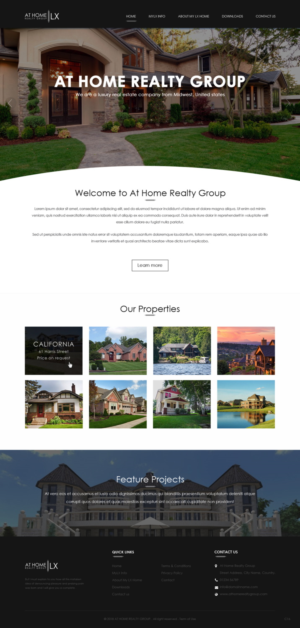 Web Design by pb for At Home Realty Group | Design: #18400395