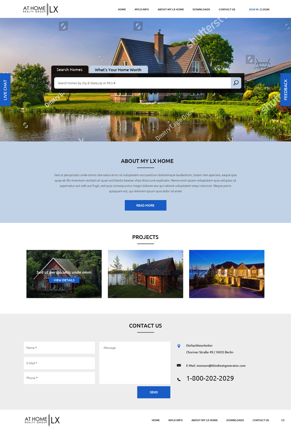 Diseño Web por pb para At Home Realty Group | Diseño #18400396