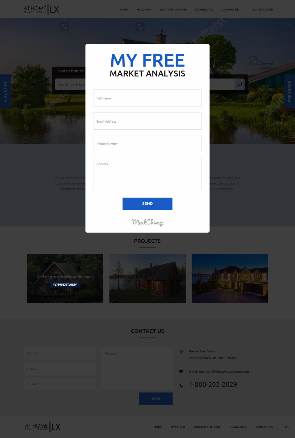 Diseño Web por pb para At Home Realty Group | Diseño #18400399