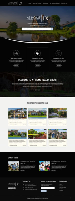 Web Design by pb for At Home Realty Group | Design: #18439439