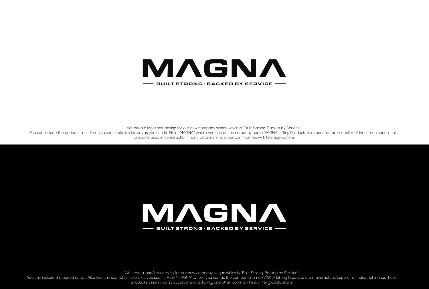 Logo Design by engkolholic 2 for MAGNA Lifting Products | Design #18386846