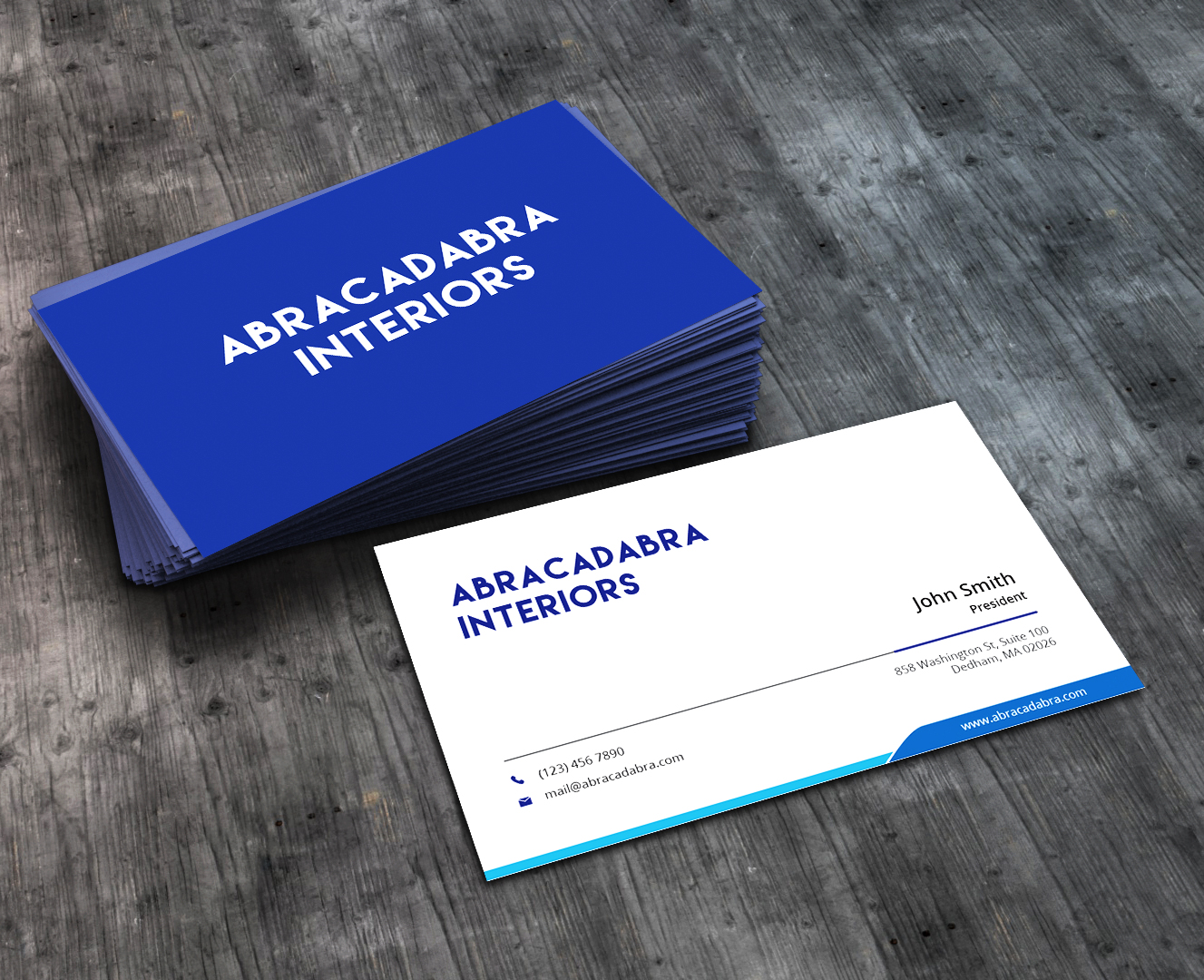 Business Card Design by AbyJohns for Abracadabra Interiors | Design #18390319