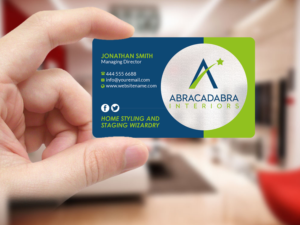 Business Card Design by Creations Box 2015 for Abracadabra Interiors | Design: #18393583