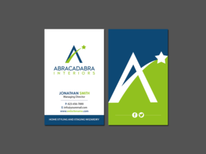 Business Card Design by Creations Box 2015 for Abracadabra Interiors | Design: #18393602