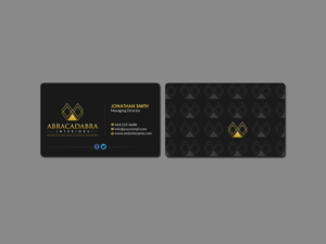 Business Card Design by Creations Box 2015 for Abracadabra Interiors | Design #18393604