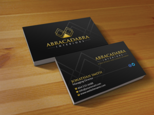 Business Card Design by Creations Box 2015 for Abracadabra Interiors | Design: #18393612