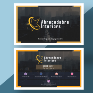 Business Card Design by Astor Khai Bang 2 for Abracadabra Interiors | Design: #18395699