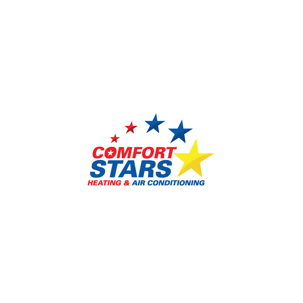 Logo Design by Sujit Banerjee for COMFORT STARS HEATING & AIR CONDITIONING | Design #18390816