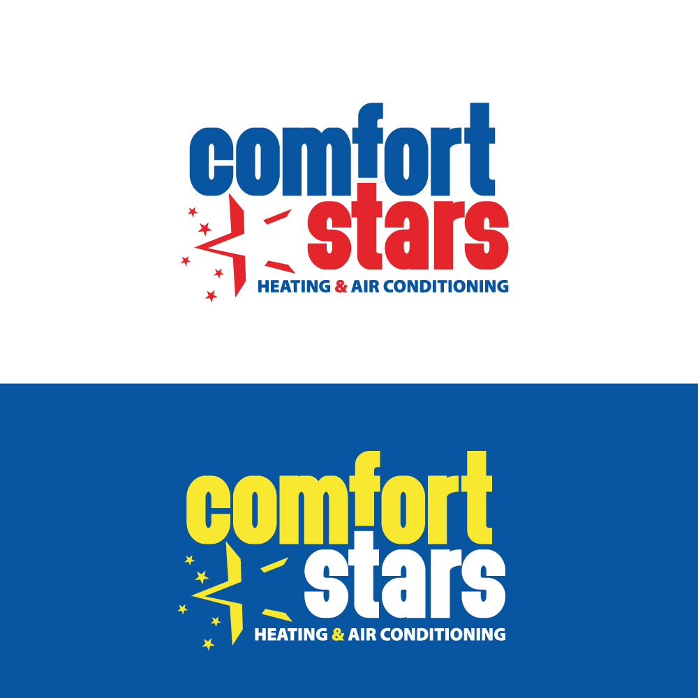 Logo-Design von Sujit Banerjee für COMFORT STARS HEATING & AIR CONDITIONING | Design #18390821