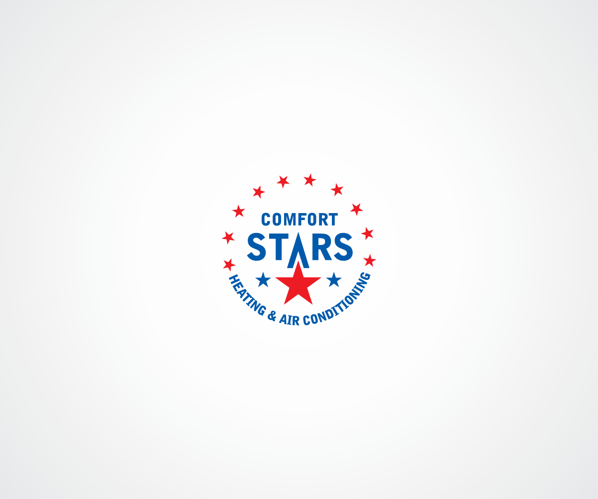 Diseño de Logo por bijuak para COMFORT STARS HEATING & AIR CONDITIONING | Diseño #18394128