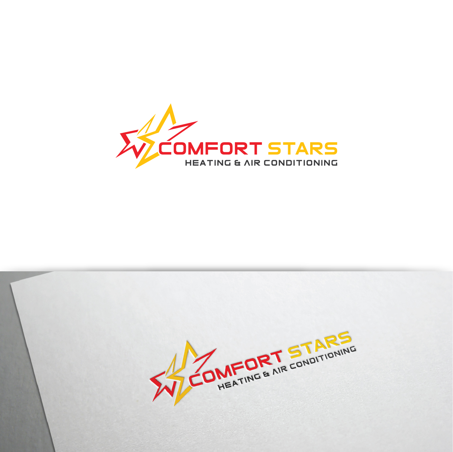 Logo-Design von Deziners Zone für COMFORT STARS HEATING & AIR CONDITIONING | Design #18391097