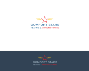 Logo-Design von instudio für COMFORT STARS HEATING & AIR CONDITIONING | Design: #18475409