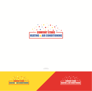 Logo Design by Jamie Designs for COMFORT STARS HEATING & AIR CONDITIONING | Design #18389228