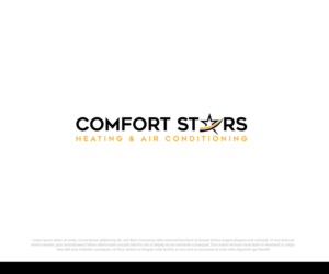 Diseño de Logo por S Creation para COMFORT STARS HEATING & AIR CONDITIONING | Diseño: #18403649