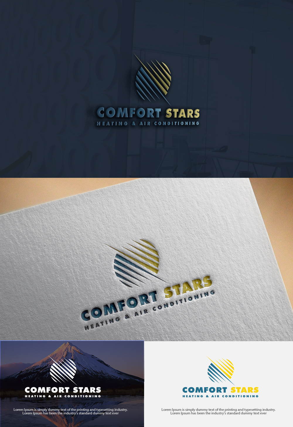 Design de Logo par dr ghulam mustafa sahab pour COMFORT STARS HEATING & AIR CONDITIONING | Design #18421465