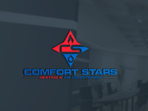 Diseño de Logo por sponix para COMFORT STARS HEATING & AIR CONDITIONING | Diseño: #18389378