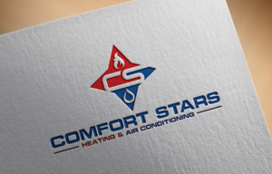 Diseño de Logo por sponix para COMFORT STARS HEATING & AIR CONDITIONING | Diseño: #18389379