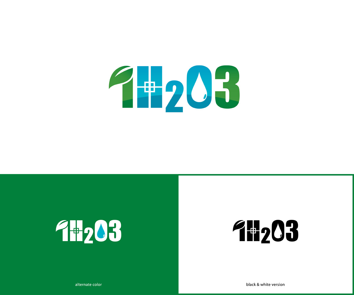 Logo Design by MoonFeather for 1h2o3 | Design #18409276