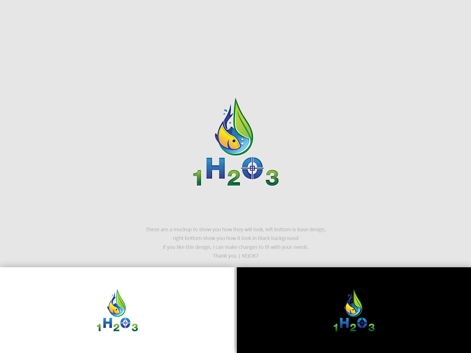 Logo Design by Kejo87 for 1h2o3 | Design #18406255