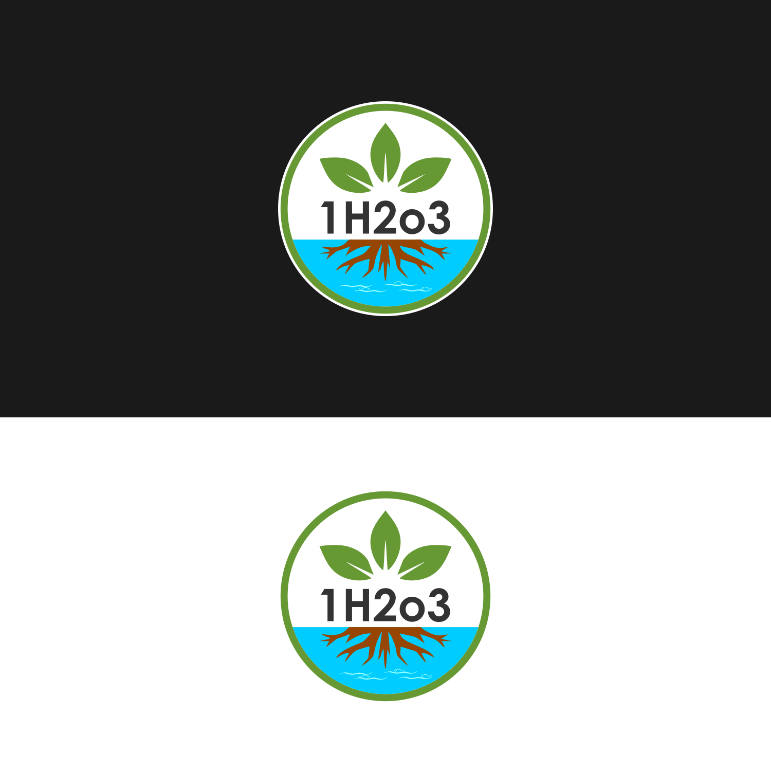 Diseño de Logo por swimart.design 2 para 1h2o3 | Diseño #18392607