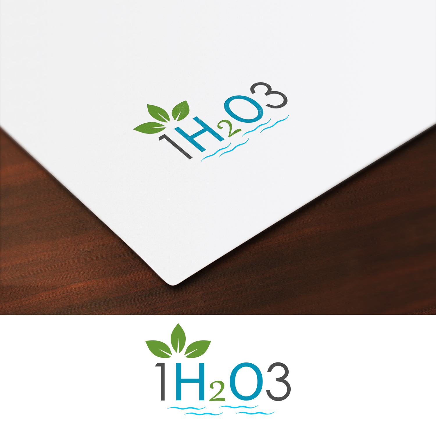 Logo Design by swimart.design 2 for 1h2o3 | Design #18431230