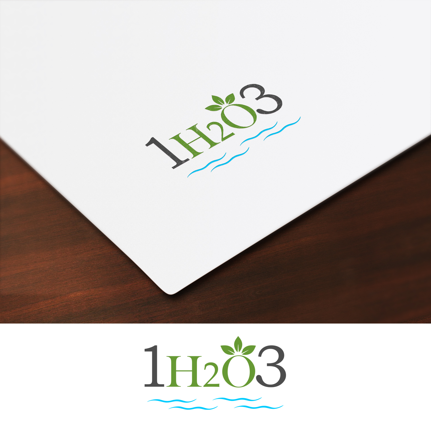 Logo Design by swimart.design 2 for 1h2o3 | Design #18431238