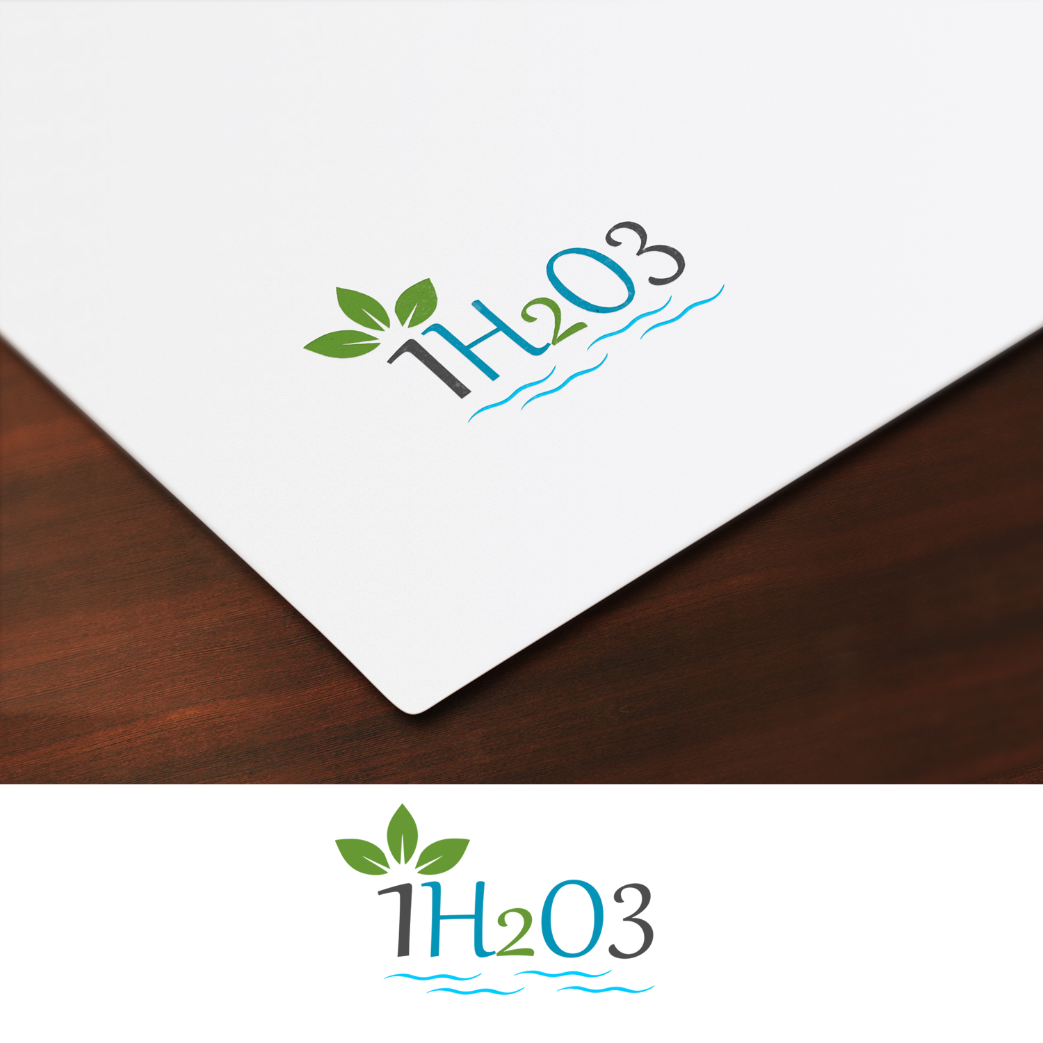 Logo Design by swimart.design 2 for 1h2o3 | Design #18433572