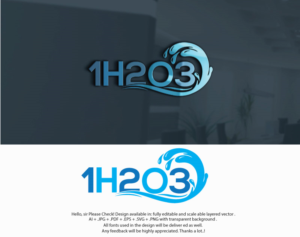 Diseño de Logo por juie design para 1h2o3 | Diseño: #18397049