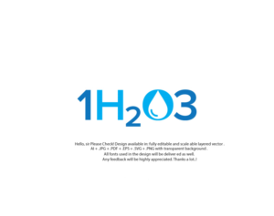 Logo Design by juie design for 1h2o3 | Design: #18435153