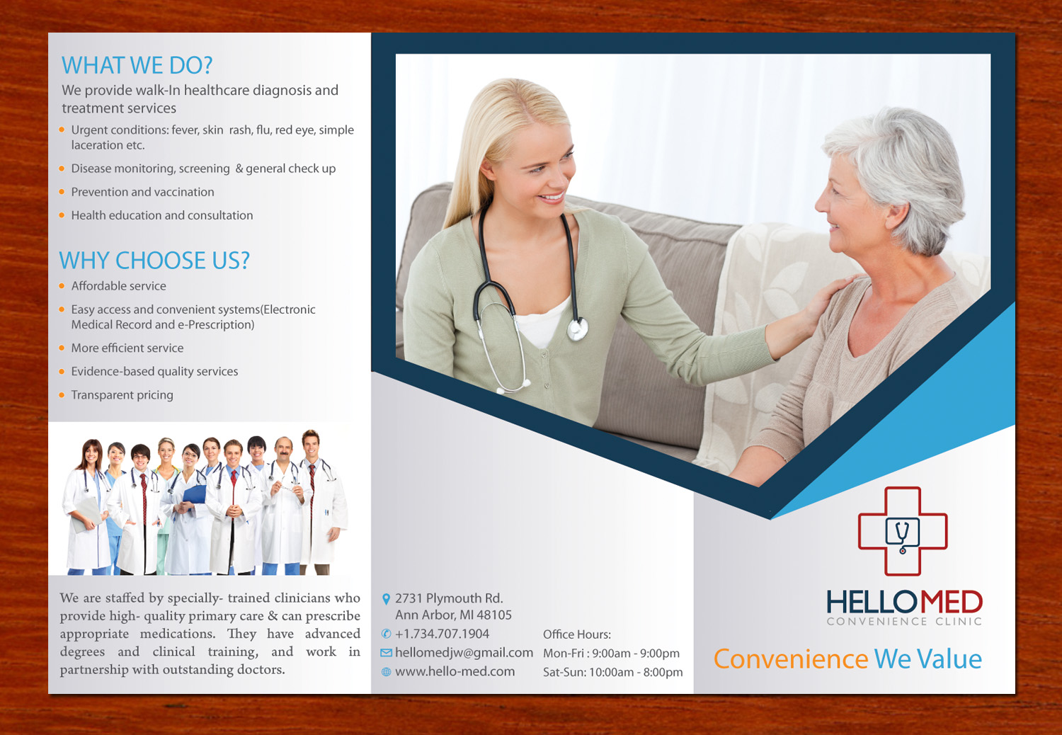 Brochure Design by Sbss for JW Healthcare solution, PLC | Design #2820076