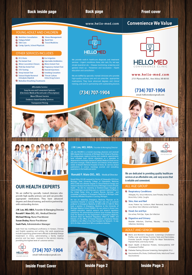 Brochure Design by meet007 for JW Healthcare solution, PLC | Design #2851844