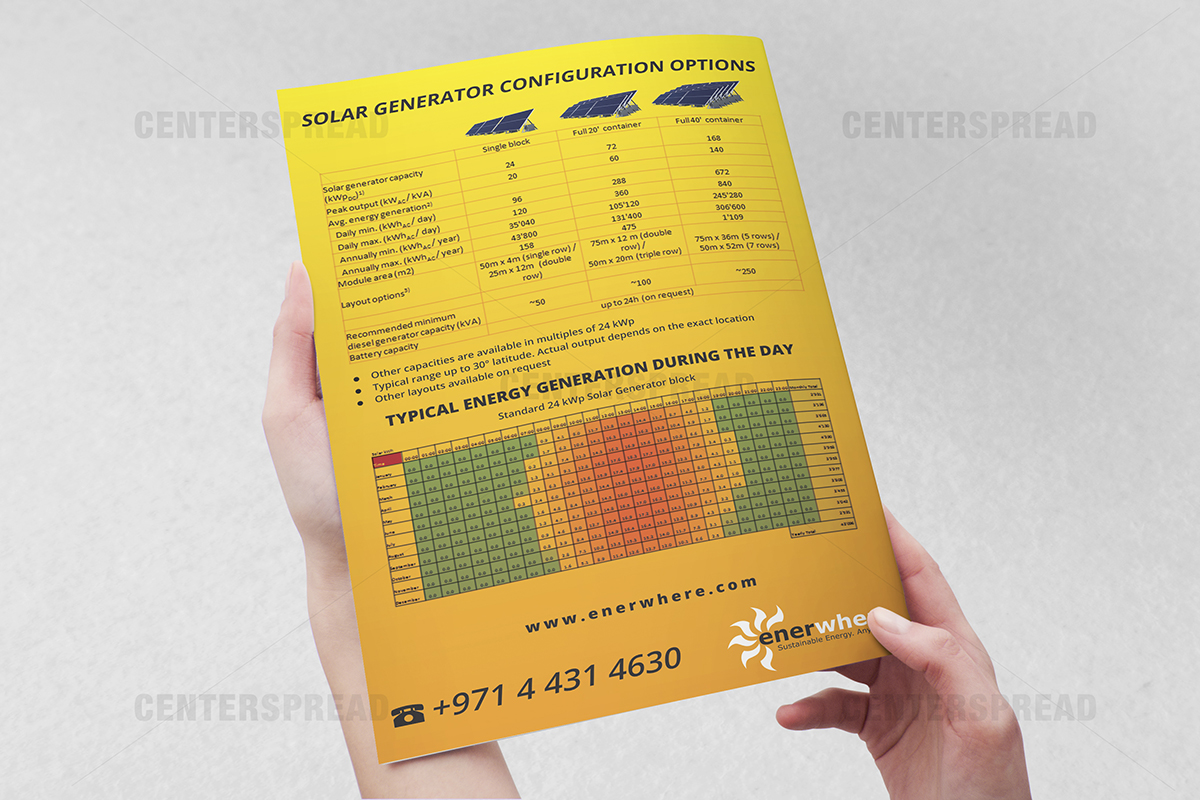 Broschüren-Design von CENTERSPREAD für Enerwhere | Design #2879805