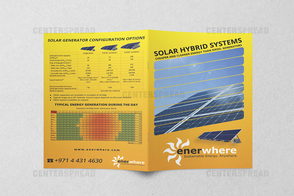 Broschüren-Design von CENTERSPREAD für Enerwhere | Design #2879815