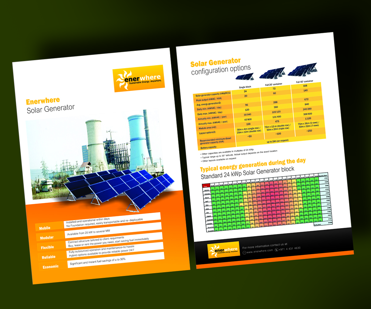 Broschüren-Design von Creativemedia Solution für Enerwhere | Design #2938735