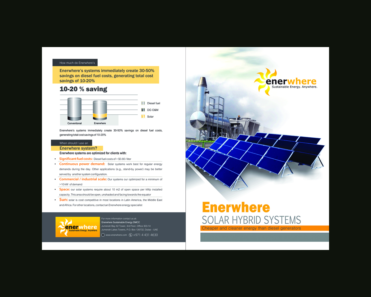 Brochure Design by Creativemedia Solution for Enerwhere | Design #2940908