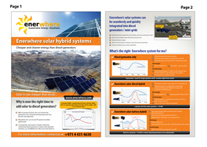 Clean energy startup needs brochure & datasheet | Brochure Design by meet007
