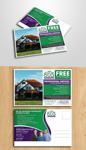 805 Real Estate Property Management Team | Diseño de Postal por ecorokerz